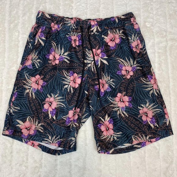 Empyre Other - EMPYRE Hawaiian Floral Swim Trunks M